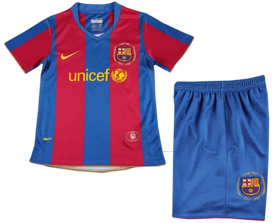 Kit infantil I Barcelona 2007 2008 Home retro